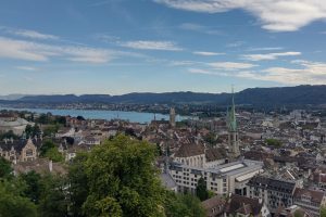 View from the rooftop of ETH Zürich